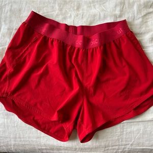 Outdoor Voices Red Shorts Unlined